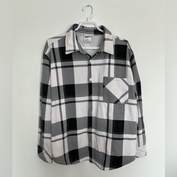 Streetwear society Black and White Checkered Casual vest size XL - Picture 3 of 5